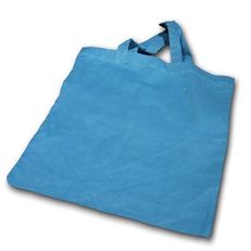 Stofftaschen hellblau groß kurzer Henkel mit Bedrucken Stofftaschen